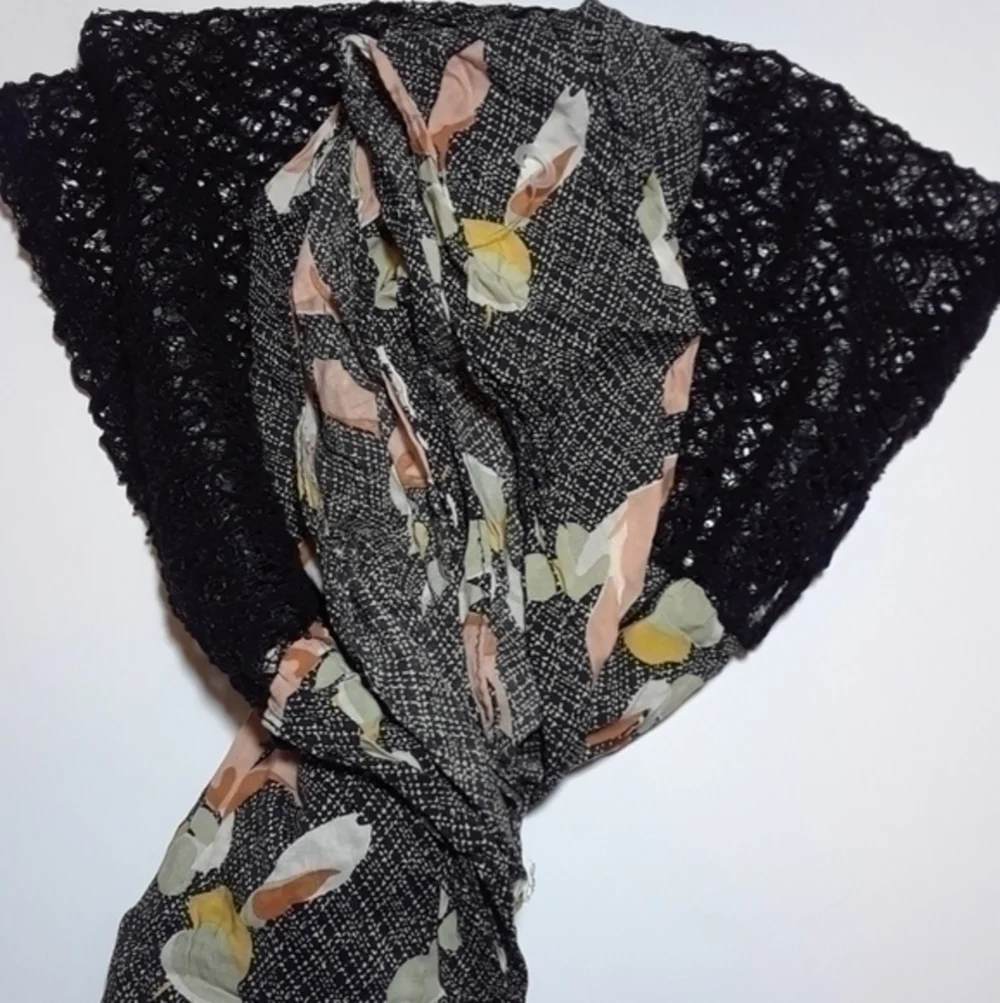 Pins And Needles Knit Mesh Hood Infinity Scarf